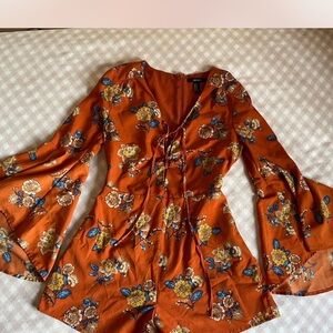 Forever 21 Beautiful Floral Romper